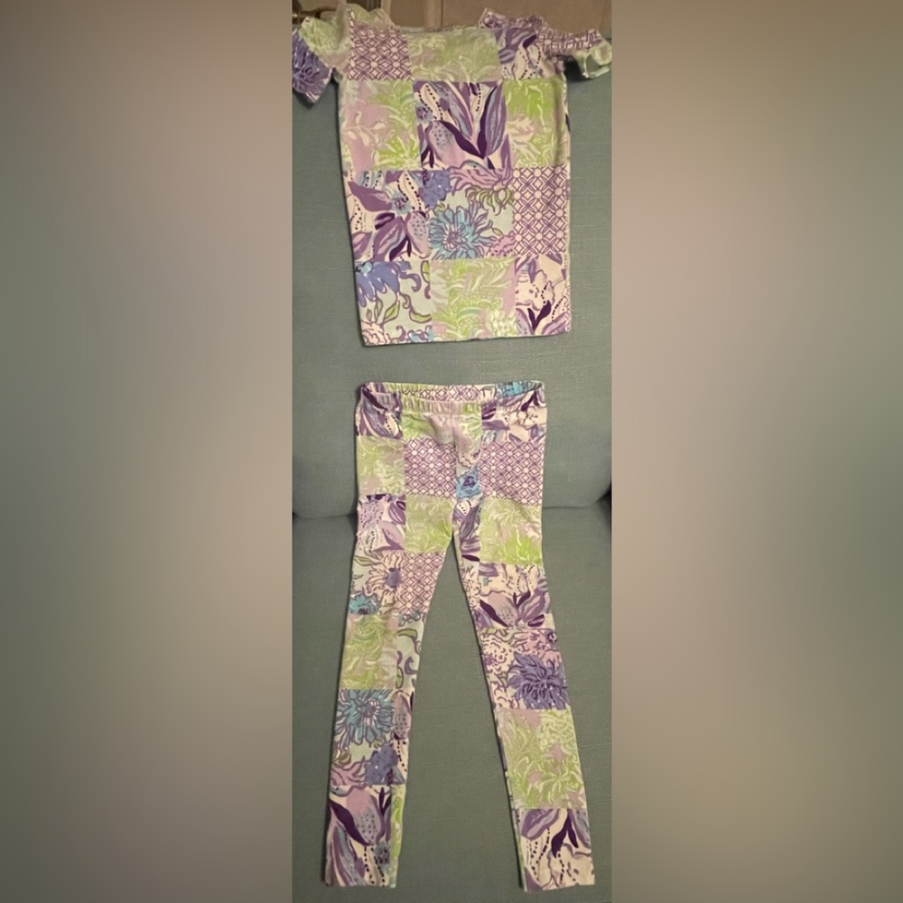 Lilly Pulitzer Kids Pajamas - Purple, Green, Pink Floral